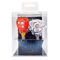 Scrap Cooking Muffinförmchen und  cake toppers Space