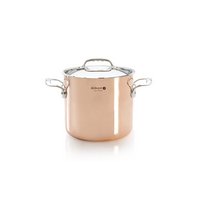 de Buyer Prima Matera Kochtopf 20cm mit Deckel hoch Kupfer Edelstahl Induktion
