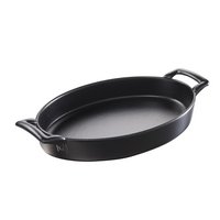 Revol Auflaufform oval mit Griffen, 28x19cm, gusseisen-optik
