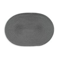 Continenta Tischset oval dunkelgrau