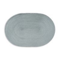Continenta Tischset oval graublau