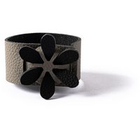 MiLLE W Serviettenring Blume grau
