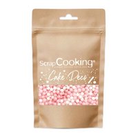 Scrap Cooking Zuckerstreusel Perlen weiss rosa