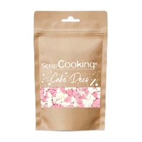 Scrap Cooking Zuckerstreusel Herzen weiss rosa