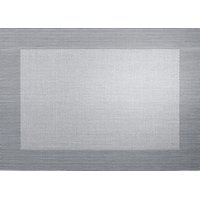 ASA Tischset mit gewebtem Rand metallic silber