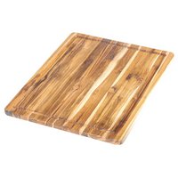 teakhaus Scandi Servierbrett mit Saftrille