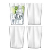 LSA 4er Set Gio Line Becher 560ml klar