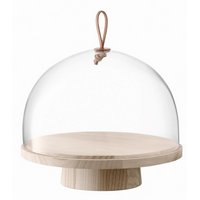 LSA Ivalo Platte aus Esche Haube Ø28cm H23cm klar