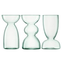 LSA Canopy Trio Vase Set H13cm recy. Optik