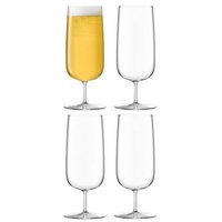 LSA 4er Set Borough Pilsgläser 440ml Klar
