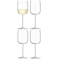 LSA 4er Set Borough Weingläser 380ml Klar