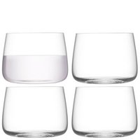 LSA 4er Set Metropolitan Stemless Glas 360ml klar