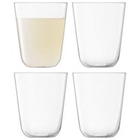 LSA 4er Set Arc Becher 380ml klar