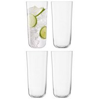 LSA 4er Set Arc Longdrink Glas 550ml klar