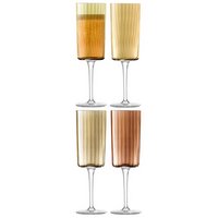 LSA 4er Set Gems Champagner Flutes 210ml bernstein assort.