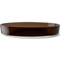 LSA Collective Schale D35cm H6cm Glas mocha
