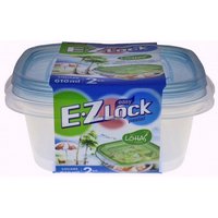 LockLock Vorratsdosen EZ Lock quadratisch 0.6 l