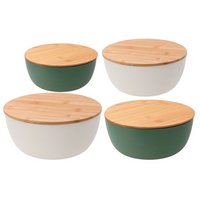 pebbly Salatschüsseln cream grün