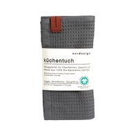 Nordesign Küchentuch Oslo Grey dunkelgrau