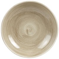 Churchill Stonecast Patina Antique taupe Coupe Teller tief 24.8cm
