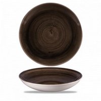 Churchill Stonecast Patina Iron Black Coupe Teller tief 24.8cm