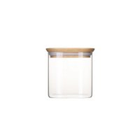 pebbly Vorratsglas mit Bambusdeckel 800 ml