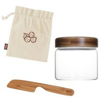 pebbly Aufstrich Vorratsglas Aufstrichmesser Sack