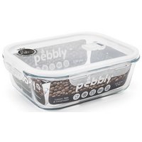 pebbly Glas Vorratsdose mit Ventil rechteckig 2.25lt