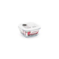 pebbly Glas Vorratsdose mit Ventil quadratisch 32cl