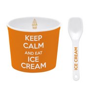 EasyLife Eisbecher Keep Calm orange