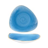 Churchill Stonecast Cornflower Blue Triangel Teller tief 18.5cm