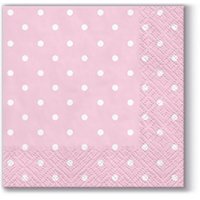 PAW Servietten Punkte rosa weiss