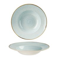 Churchill Stonecast Duck Egg Blue Teller tief Fahne 24cm