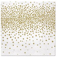 PAW Servietten Konfetti gold