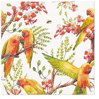 PAW Servietten Exotic birds