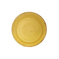 Churchill Stonecast Mustard Yellow Coupe Teller flach 26cm