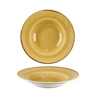 Churchill Stonecast Mustard Yellow Teller tief Fahne 24cm