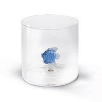 EasyLife Trinkglas Fisch blau