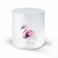 EasyLife Trinkglas Flamingo