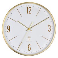 TFA Funk Wanduhr gold
