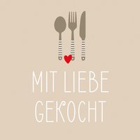 PPD Servietten Mit Liebe Gekocht