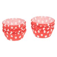 PATISSE Papierförmchen Mini rot weisse Punkte 3cm