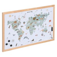 ZELLER Magnet Memobord Weltkarte