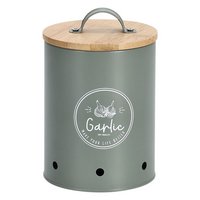 ZELLER Vorratsdose Garlic mit Bambusdeckel grün