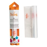 DECORA Einweg-Spritzbeutel 24 Stück transparent rutschfest 40 cm