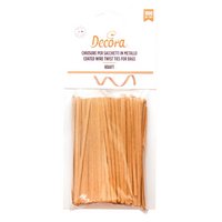 DECORA Beutelverschlüsse natur 1000 Stück 12x0.3 cm