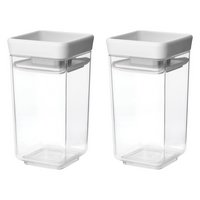 BRABANTIA Vorratsdosen Set Tasty+ 2-teilig light grey 2x0.15 l