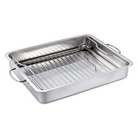 KÜCHENPROFI Grill- und Ofenbräter Style BBQ Inox 6.8 l 40x31.5x6.5 cm