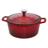 ELO Bräter Gusseisen rot creme emailliert 4.2 l