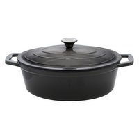 ELO Bräter Gusseisen oval grau creme emailliert 4.9 l